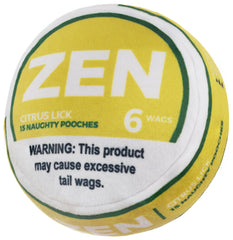 Nestpark Zen Pupper Deckies toy front view shows plush design for gentle play and cuddling.