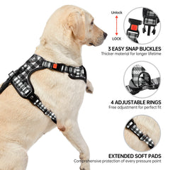 NESTROAD harness reflective strip visible for nighttime visibility