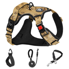 NESTROAD No Pull Harness side-dress shows quick on/off for stress-free daily walks.