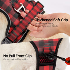 NESTROAD No Pull Harness rear clip shown for casual walking and control
