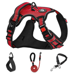 NESTROAD No Pull Harness side-dressing buckles simplify on-off for quick walks