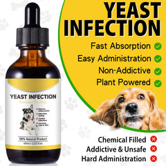 Netwik Yeast Treatment for Dogs being applied to ears for gentle itch relief.