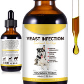 Netwik Natural Yeast Treatment for Dogs bottle and dropper for easy application and relief.