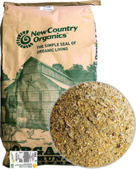 New Country Organics starter feed for chicks promotes healthy growth and dietary protein in organic form