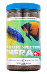 New Life Spectrum Thera+A medium fish pellets closeup showing 2-2.5mm size for daily nutrition