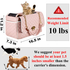 NewEle Fashion Dog Purse Carrier side pockets highlight extra-large storage for snacks and essentials.