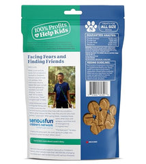Newman's Own dog biscuits turkey-sweet-potato bag-closeup highlights flavorful appeal