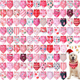 Newwiee pink Christmas dog bandana bulk set of 100 pieces ready for gifting and styling