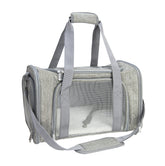 NextFri Soft Sided Carrier large grey front view for comfortable pet travel