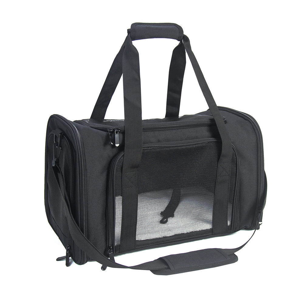 NextFri soft-sided carrier front view for travel-ready transport