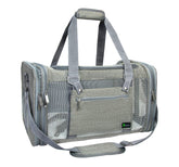 NextFri soft-sided pet carrier under-seat grey for airline travel and space-saving design.