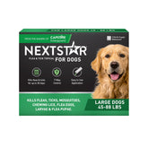 NEXTSTAR 30-day topical protection for dogs, offering long-lasting fleas and ticks defense on coat.