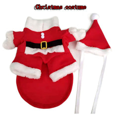 Nezababycos Christmas dog outfit fabric close-up shows soft cotton-poly blend