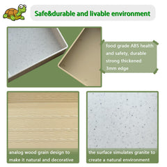 NGORAY tortoise dish entry ramps detail highlights gentle access.
