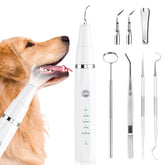 Ni-SHEN dog plaque remover front view demonstrates ultrasonic cleaning for healthier teeth