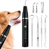 Ni-SHEN plaque remover teeth cleaner black front view for easy at-home pet dental care.