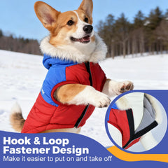 Nibnozy hood detail protects head and ears from wind.
