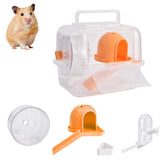 Nicerice hamster travel cage portable design with lifting handles for easy pet transport.
