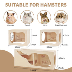 NICERINC PET bottomless-design hideout encourages digging space and extended play activity.