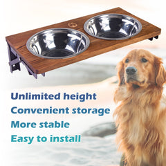 NICERINC PET natural pine wood stand offers durable, warm aesthetics.