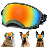 NICERINC PET Winproof dog sunglasses on a dog side view offering sun protection during walks