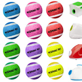 NICERINC PET x-small tennis ball 1.5 inch, 12-pack, ideal for puppy fetch indoors