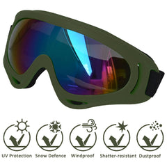 NICERINC PET sunglasses with adjustable strap shown from the front for secure fit.