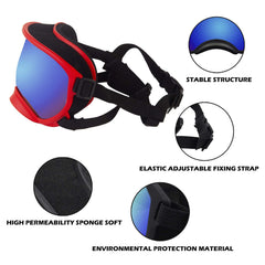 NICERINC PET large dog sunglasses foam-pad contact area ensures comfortable long wear.