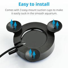NICREW bubble-maker tube setup enables easy installation and steady bubble flow