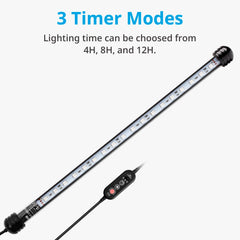 NICREW LED Aquarium Light multicolor LEDs add vibrant hues for viewing
