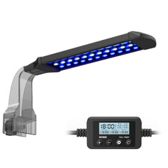 NICREW Marine clip-on light highlights blue and white LEDs for vibrant reef colors