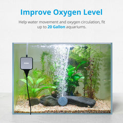 NICREW Nano Silent kit contents image highlights ready-to-use aeration components