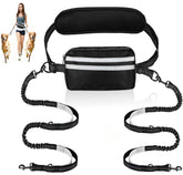 NimbiePets hands-free dog leash waist belt for hands-free walking and comfortable support.