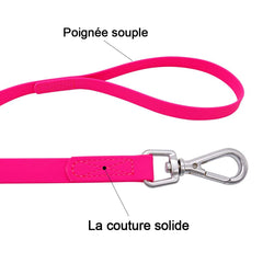 NIMBLE waterproof dog leash 30ft pink ideal for controlled training on hikes and beach days.