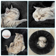 Base antideslizante Nisrada para cama de gato estable.