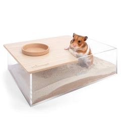 Niteangel Animal Sand-Bath Box rectangle front view shows a roomy corner-friendly sandbox.