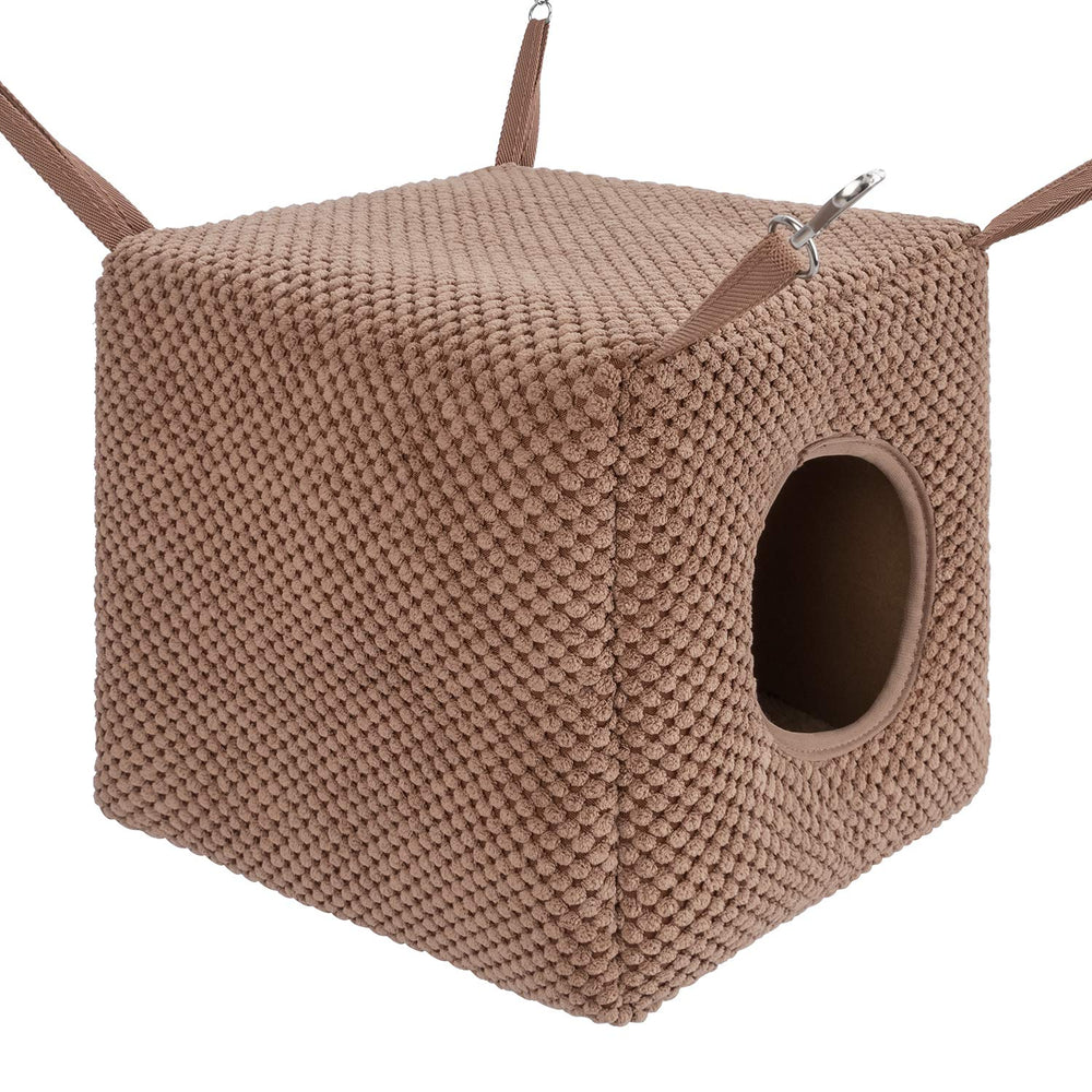 Niteangel Ferret Cozy Swing Hammock cube entrance offers easy access for safe lounging.