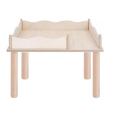 Niteangel hamster play wooden platform—sturdy surface with extra space for exploration.