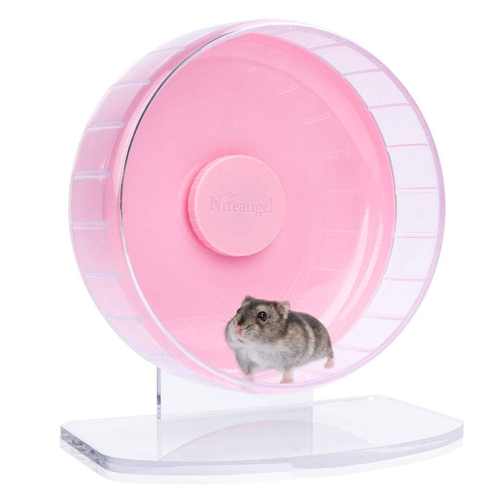 Niteangel silent-spinner wheel 8.2-inch pink quiet nighttime running
