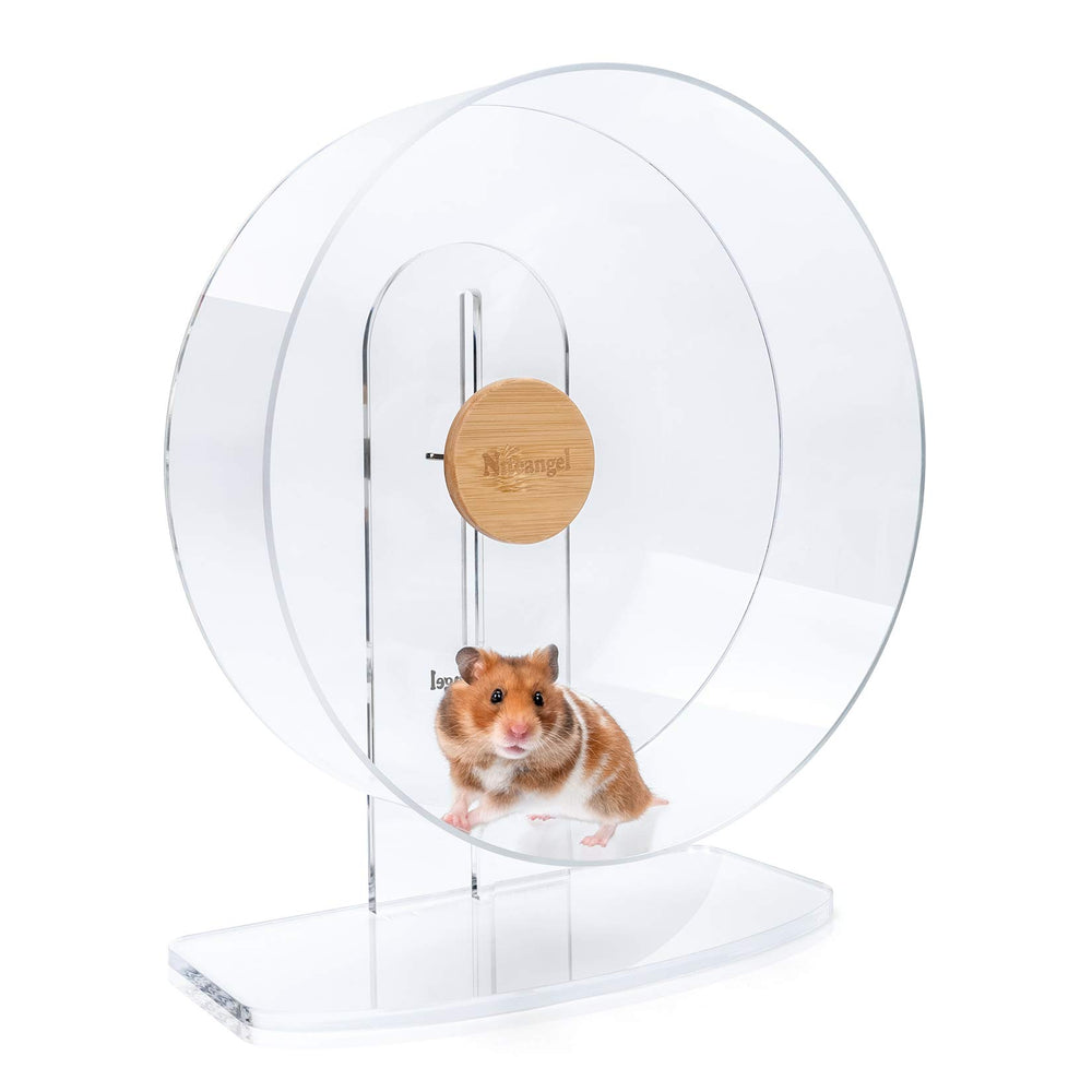 Niteangel Silent Wheel 12-inch drum offers spacious running surface for small pets.