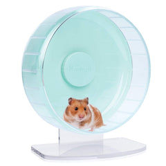 Niteangel super-silent wheel 10-inch with mint-green finish for quiet hamster running.