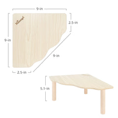 Niteangel wooden platform assembly view showing easy setup and durable construction