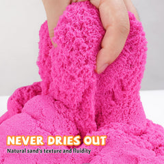 NiToy FlexiSand color palette with bright hues for imaginative shaping and sensory exploration.