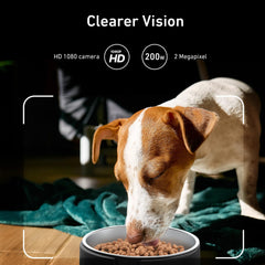 Nityers 1080p night-vision camera for clear night checks of pets.