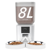 Nityers automatic cat feeder front view showing sleek design for convenient meals