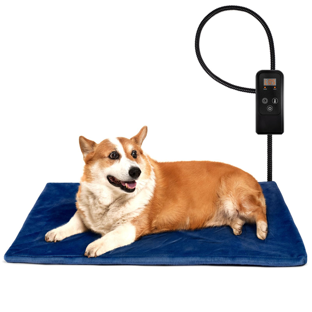 Niubya pet heating pad cover close-up highlighting plush cover and inviting warmth