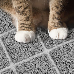 Niubya Premium Cat Litter Mat mesh section captures fine dust and particles.