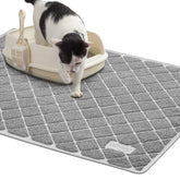 Niubya Premium Cat Litter Mat rectangular layout protects floors and reduces tracking.