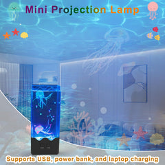 NIUFAN Jellyfish Lamp ultra-quiet water pump ensures peaceful nights.