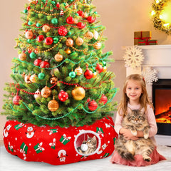Niuyhe cat tunnel circle bed soft plush provides a warm resting spot